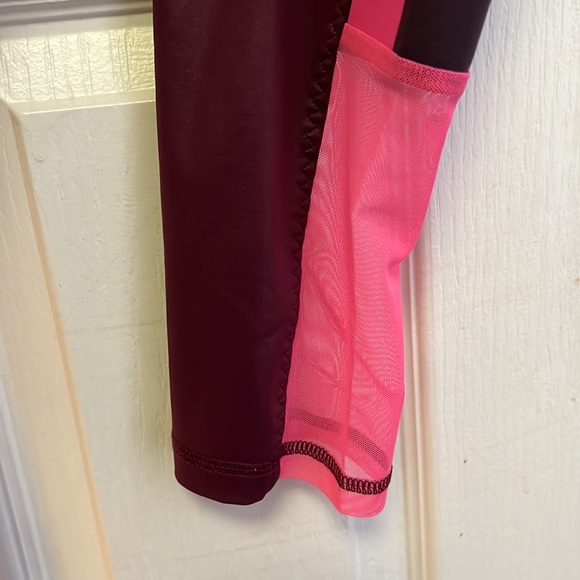 Adidas Marroon Colour Block Active Pants - Picture 5 of 8